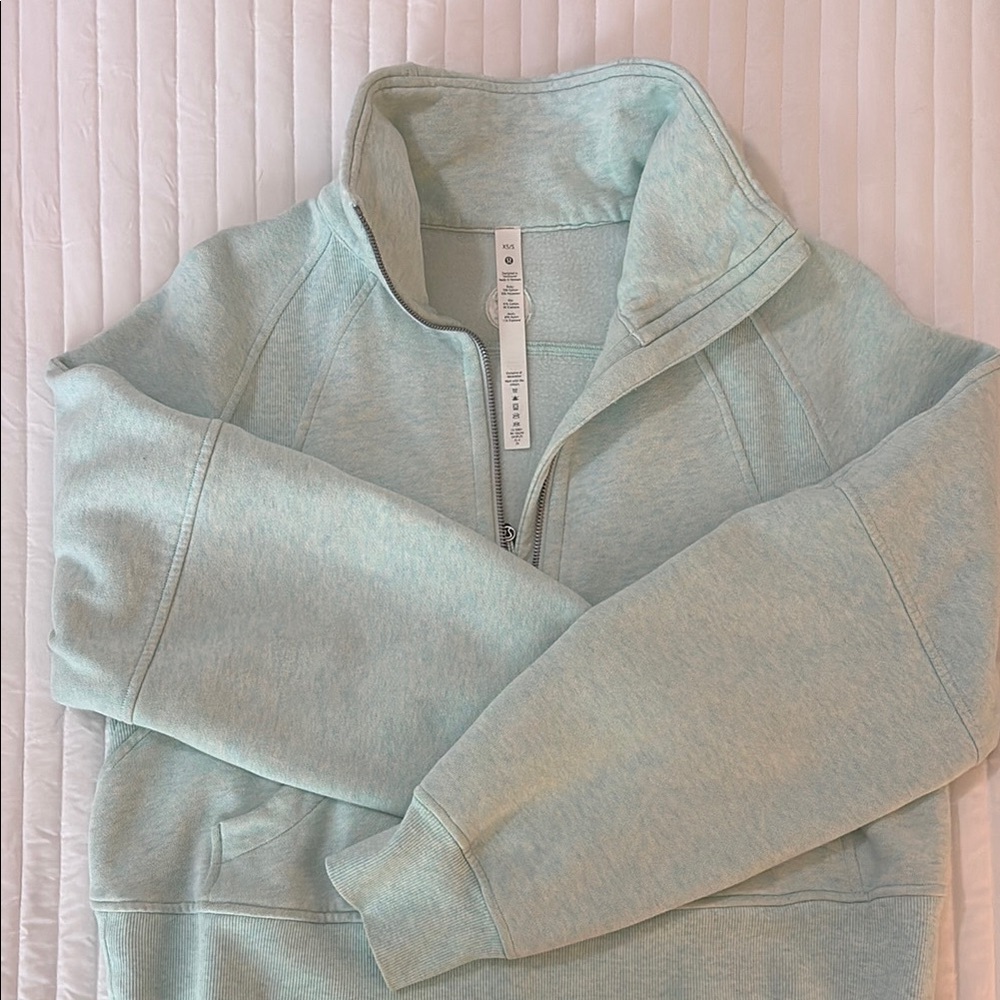 Scuba Oversized Funnel-Neck Half Zip
